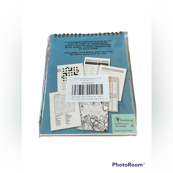 Puzzle Books - Set of 2 (Crossword, Sudoku, Word Search) - Picture 3 of 13
